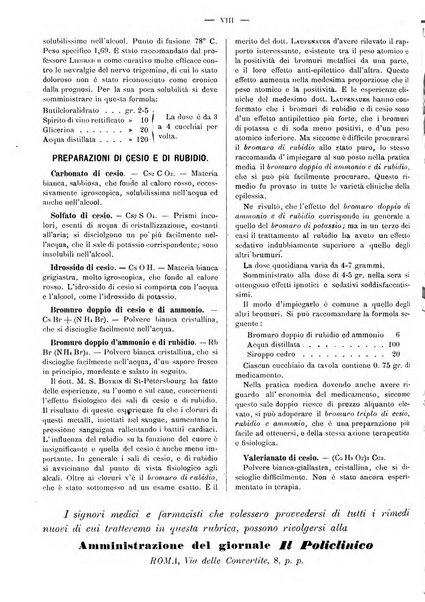 Supplemento al policlinico periodico di medicina, chirurgia ed igiene