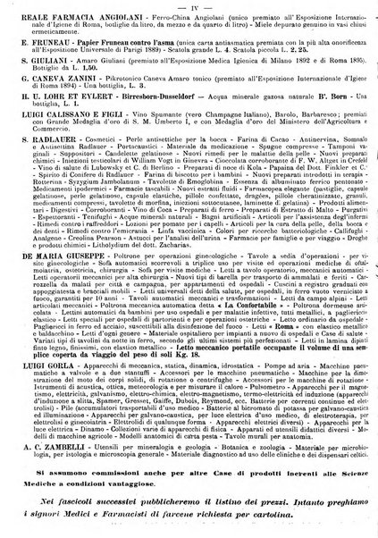 Supplemento al policlinico periodico di medicina, chirurgia ed igiene