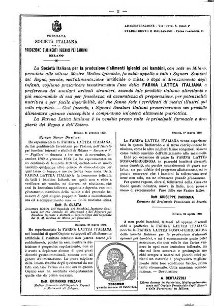 Supplemento al policlinico periodico di medicina, chirurgia ed igiene