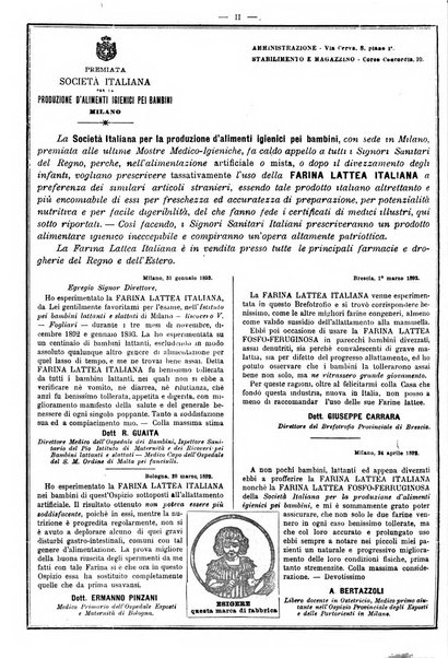 Supplemento al policlinico periodico di medicina, chirurgia ed igiene