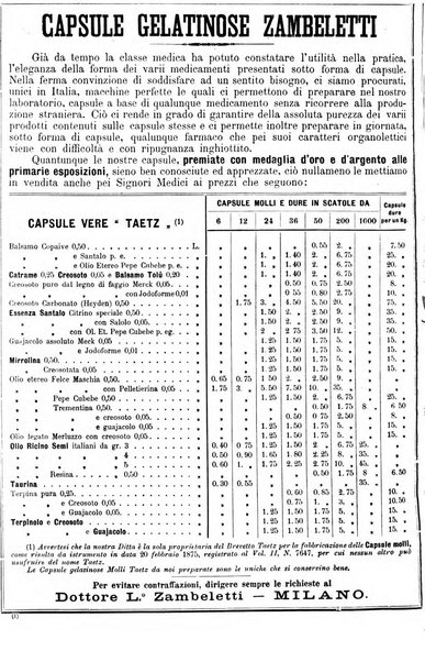 Supplemento al policlinico periodico di medicina, chirurgia ed igiene