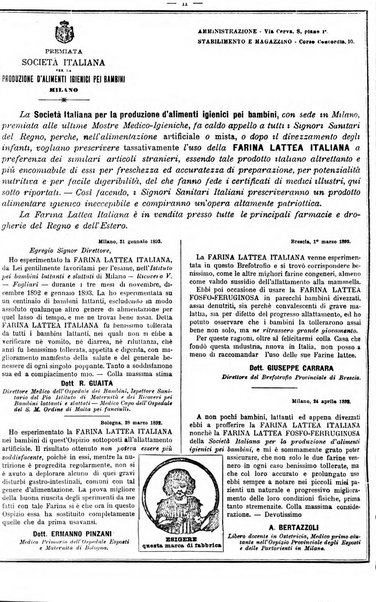 Supplemento al policlinico periodico di medicina, chirurgia ed igiene