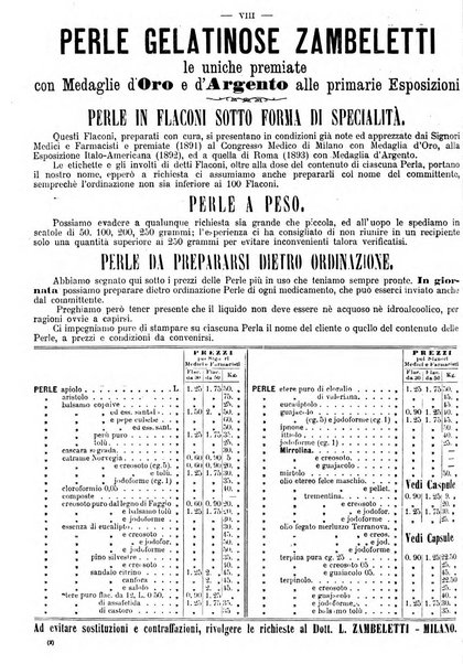 Supplemento al policlinico periodico di medicina, chirurgia ed igiene