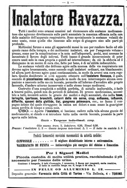 Supplemento al policlinico periodico di medicina, chirurgia ed igiene