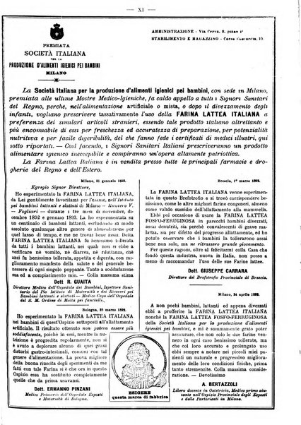 Supplemento al policlinico periodico di medicina, chirurgia ed igiene