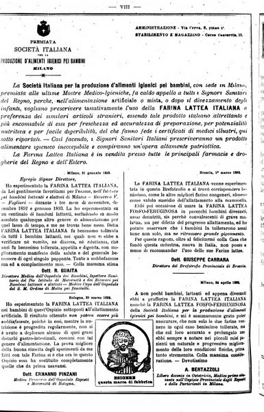 Supplemento al policlinico periodico di medicina, chirurgia ed igiene