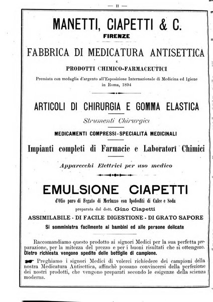 Supplemento al policlinico periodico di medicina, chirurgia ed igiene