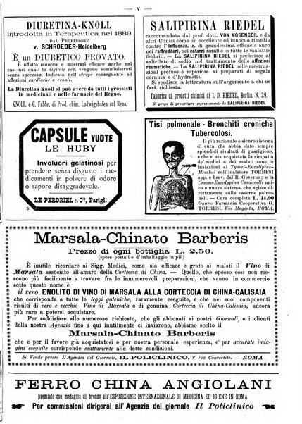 Supplemento al policlinico periodico di medicina, chirurgia ed igiene