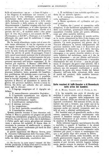 Supplemento al policlinico periodico di medicina, chirurgia ed igiene