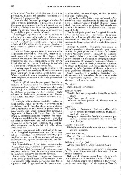 Supplemento al policlinico periodico di medicina, chirurgia ed igiene