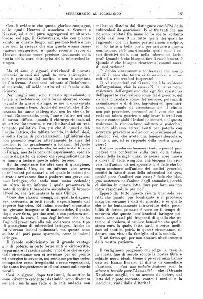 Supplemento al policlinico periodico di medicina, chirurgia ed igiene