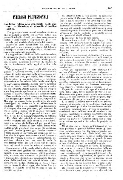 Supplemento al policlinico periodico di medicina, chirurgia ed igiene