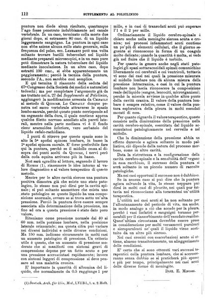 Supplemento al policlinico periodico di medicina, chirurgia ed igiene