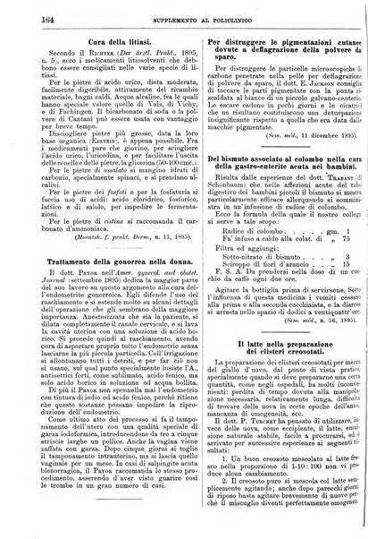 Supplemento al policlinico periodico di medicina, chirurgia ed igiene