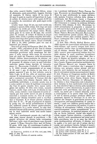 Supplemento al policlinico periodico di medicina, chirurgia ed igiene