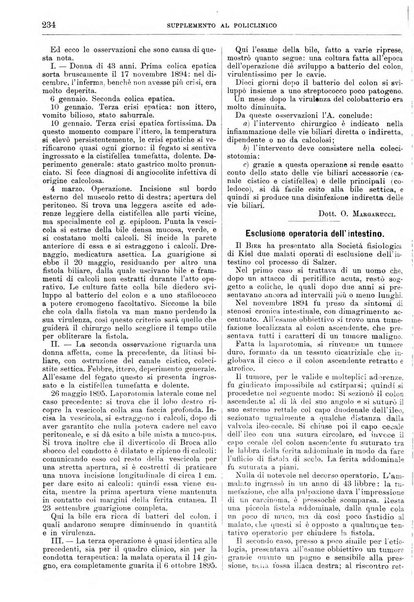 Supplemento al policlinico periodico di medicina, chirurgia ed igiene