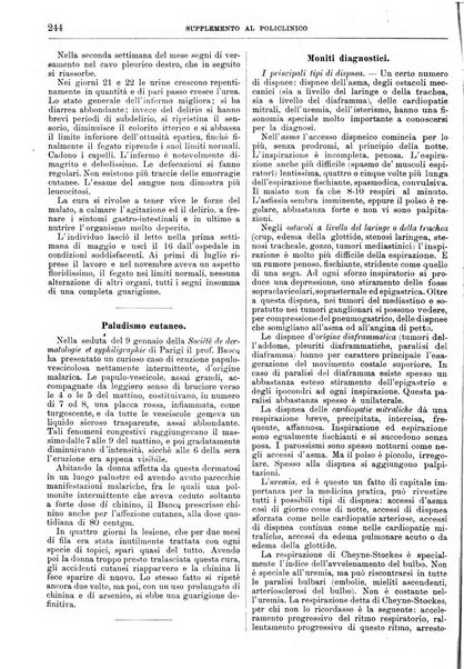 Supplemento al policlinico periodico di medicina, chirurgia ed igiene