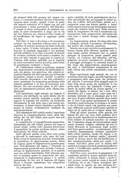 Supplemento al policlinico periodico di medicina, chirurgia ed igiene