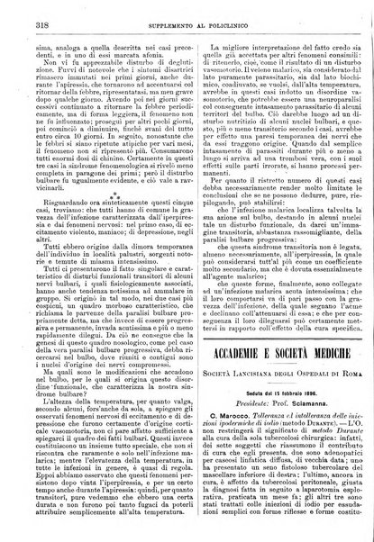 Supplemento al policlinico periodico di medicina, chirurgia ed igiene