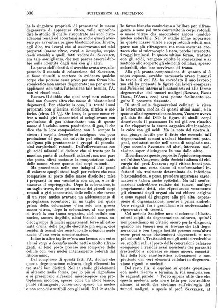 Supplemento al policlinico periodico di medicina, chirurgia ed igiene