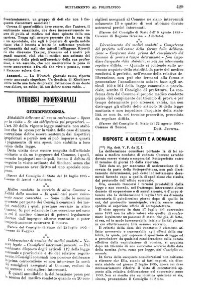 Supplemento al policlinico periodico di medicina, chirurgia ed igiene