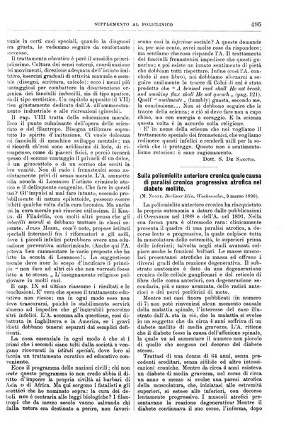 Supplemento al policlinico periodico di medicina, chirurgia ed igiene