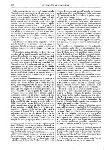 Supplemento al policlinico periodico di medicina, chirurgia ed igiene