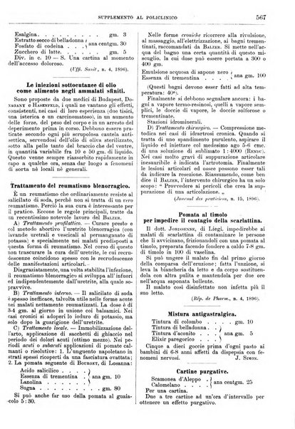 Supplemento al policlinico periodico di medicina, chirurgia ed igiene