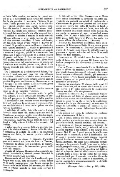 Supplemento al policlinico periodico di medicina, chirurgia ed igiene