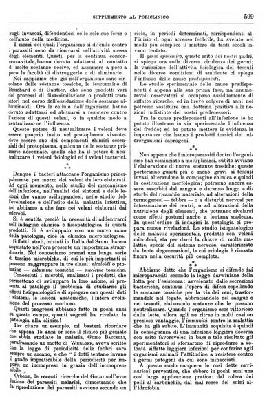 Supplemento al policlinico periodico di medicina, chirurgia ed igiene