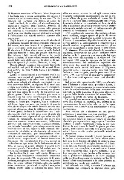 Supplemento al policlinico periodico di medicina, chirurgia ed igiene