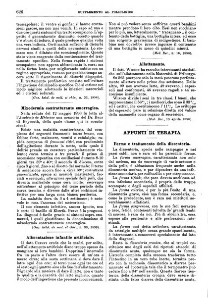 Supplemento al policlinico periodico di medicina, chirurgia ed igiene