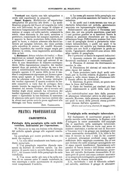 Supplemento al policlinico periodico di medicina, chirurgia ed igiene