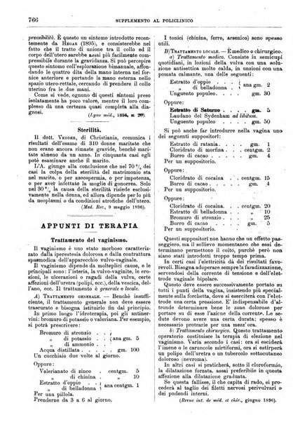 Supplemento al policlinico periodico di medicina, chirurgia ed igiene