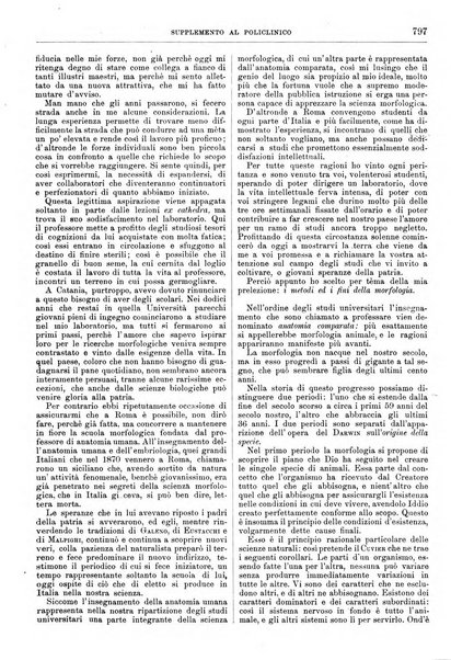 Supplemento al policlinico periodico di medicina, chirurgia ed igiene