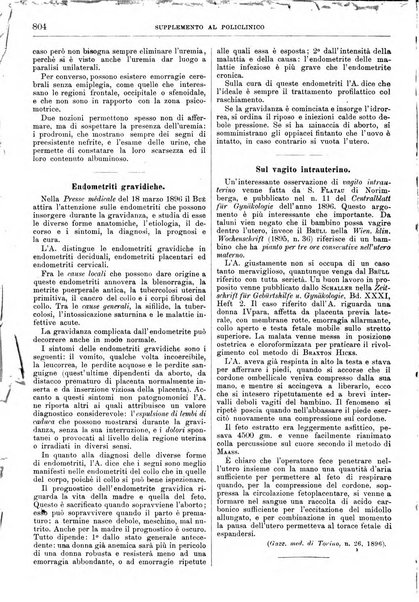 Supplemento al policlinico periodico di medicina, chirurgia ed igiene