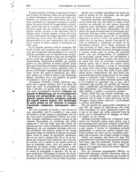 Supplemento al policlinico periodico di medicina, chirurgia ed igiene