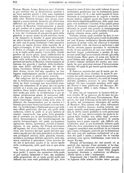 Supplemento al policlinico periodico di medicina, chirurgia ed igiene