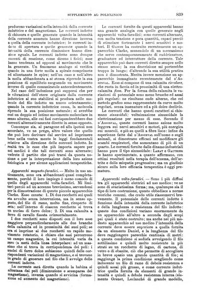 Supplemento al policlinico periodico di medicina, chirurgia ed igiene