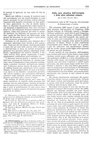 Supplemento al policlinico periodico di medicina, chirurgia ed igiene