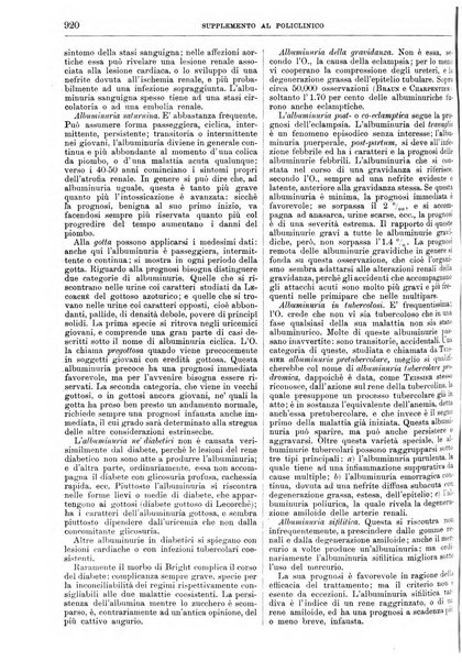 Supplemento al policlinico periodico di medicina, chirurgia ed igiene