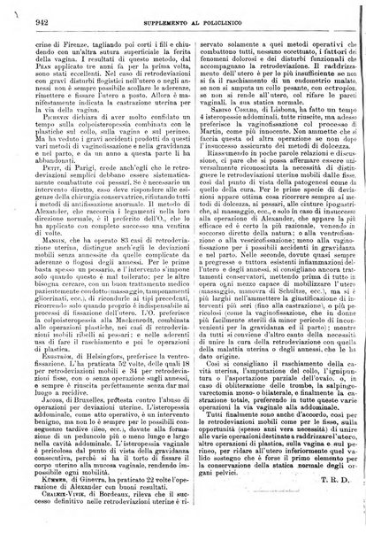 Supplemento al policlinico periodico di medicina, chirurgia ed igiene