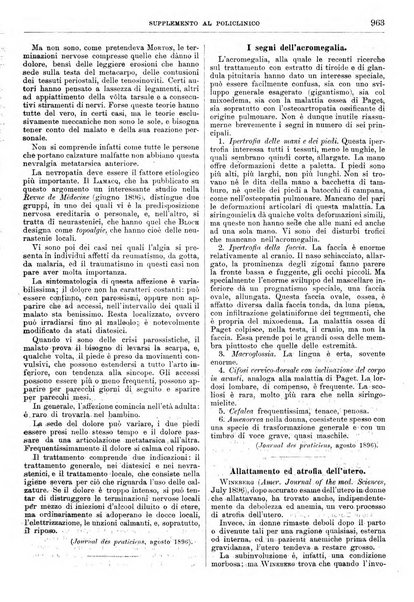 Supplemento al policlinico periodico di medicina, chirurgia ed igiene