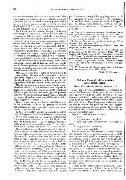 Supplemento al policlinico periodico di medicina, chirurgia ed igiene