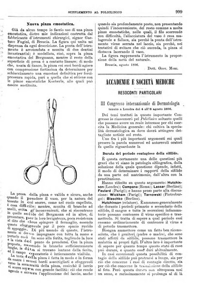 Supplemento al policlinico periodico di medicina, chirurgia ed igiene