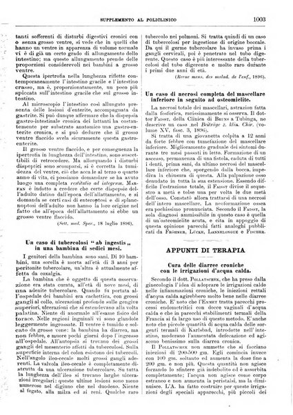 Supplemento al policlinico periodico di medicina, chirurgia ed igiene