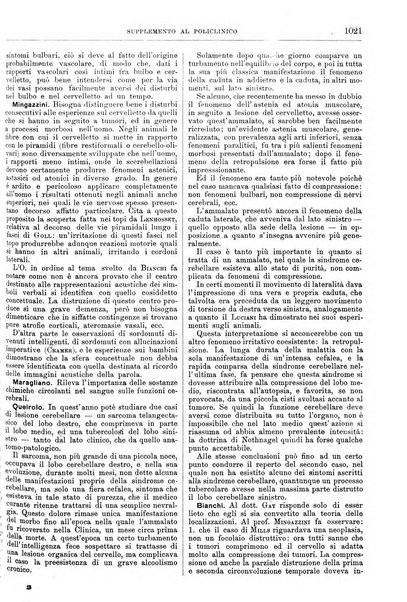 Supplemento al policlinico periodico di medicina, chirurgia ed igiene