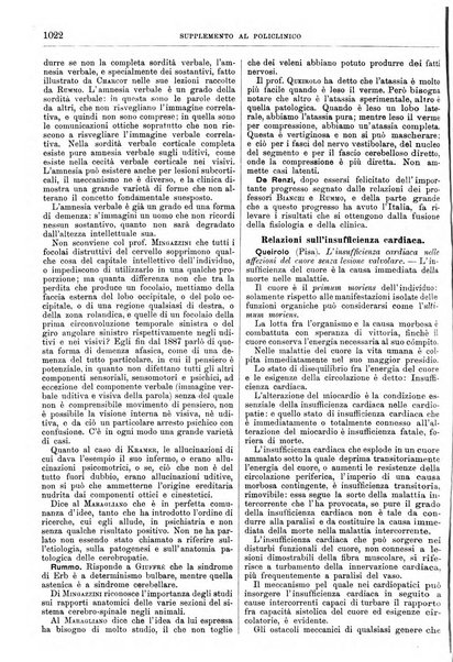 Supplemento al policlinico periodico di medicina, chirurgia ed igiene