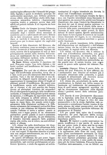 Supplemento al policlinico periodico di medicina, chirurgia ed igiene