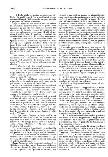 Supplemento al policlinico periodico di medicina, chirurgia ed igiene